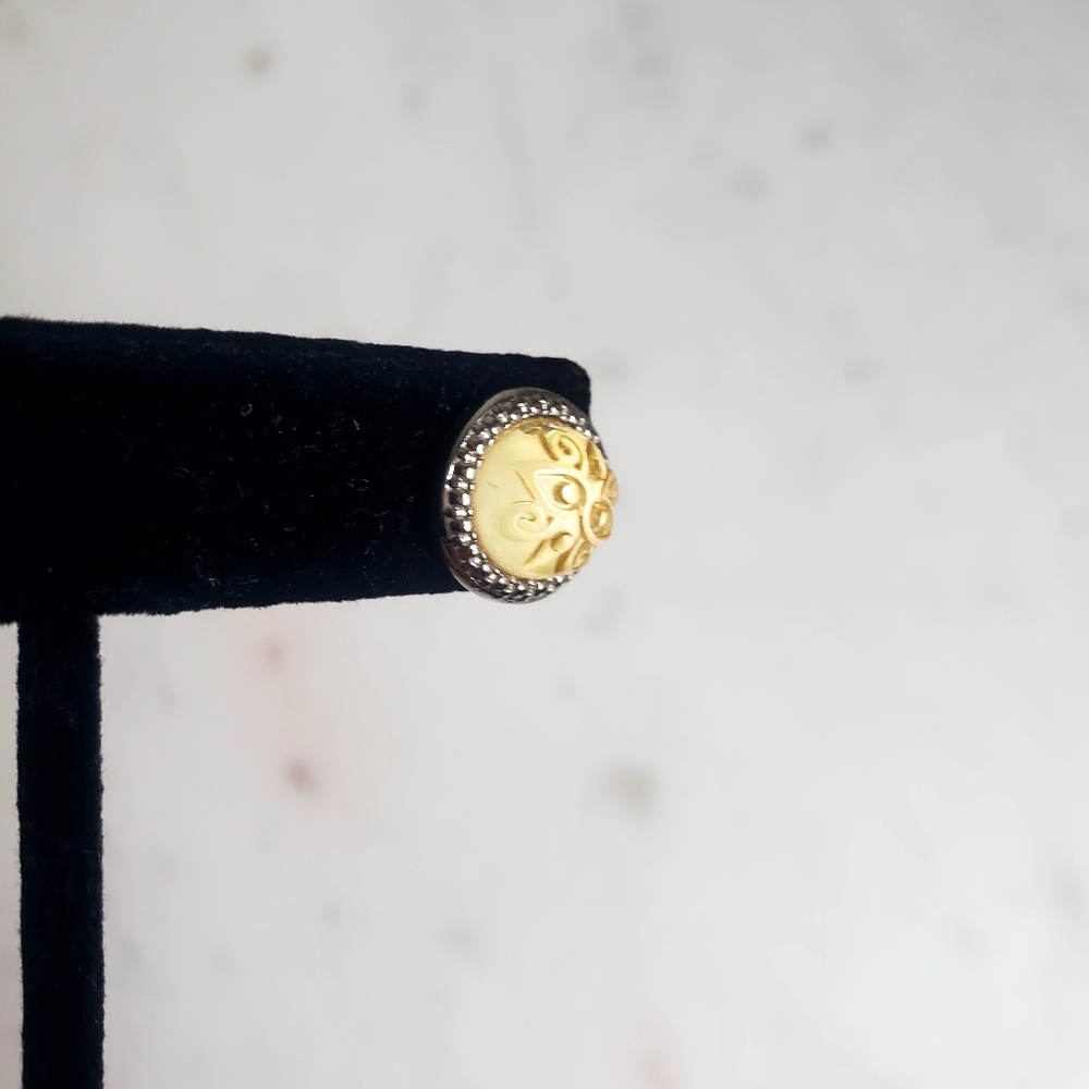 Lia Sophia Stud Carved Earrings